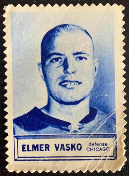 V8861--1961-62 Topps Stamps NHL Hockey Elmer Vasko