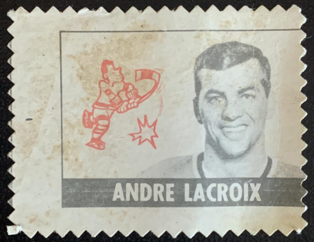 V8873--1969-70 O-Pee-Chee Stamps NHL Hockey Andre Lacroix
