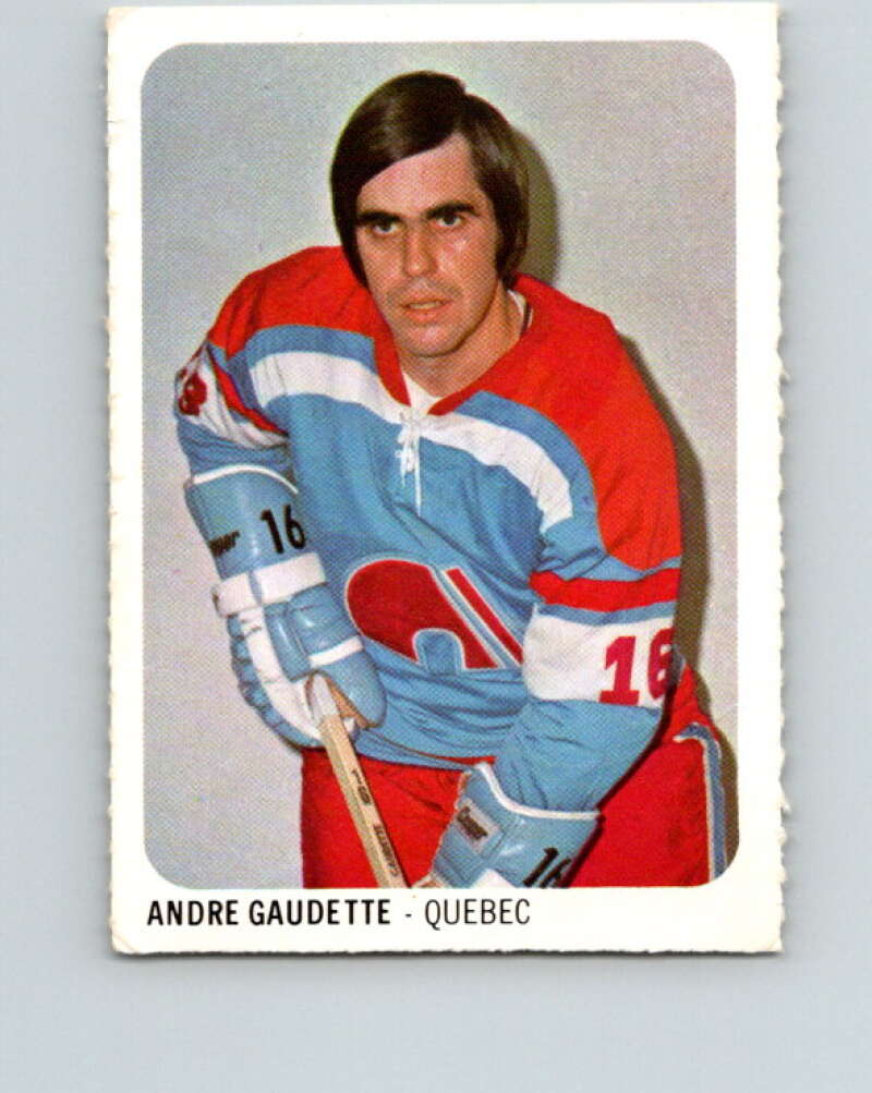 1973-74 Quaker Oats WHA #22 Andre Gaudette Quebec  V8917