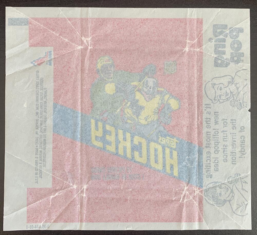 Hockey Wax Wrapper - 1981-82 O-Pee-Chee - Ring Pop Pack W16
