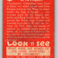 1952 Topps Look 'n See #51 Christopher Columbus Vintage Card V8975