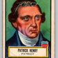 1952 Topps Look 'n See #17 Patrick Henry Vintage Card V8984