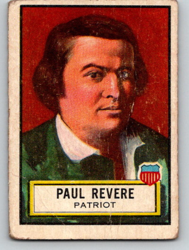 1952 Topps Look 'n See #16 Paul Revere Vintage Card V8985