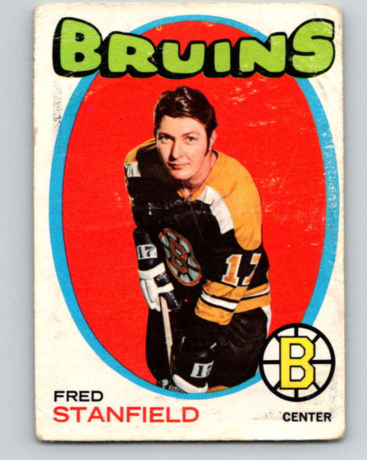 1971-72 O-Pee-Chee #7 Fred Stanfield  Boston Bruins  V8999