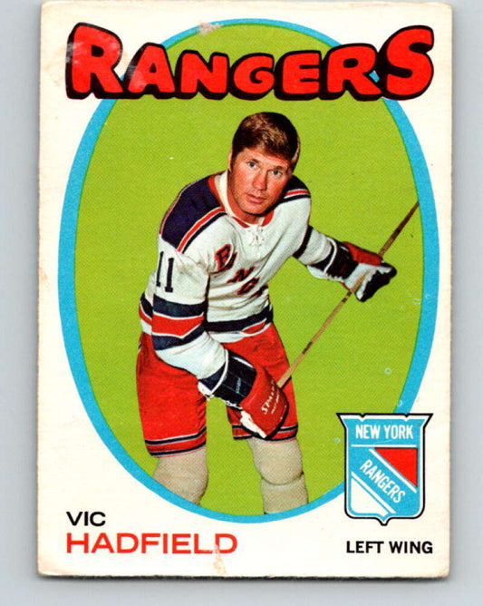 1971-72 O-Pee-Chee #9 Vic Hadfield  New York Rangers  V9002