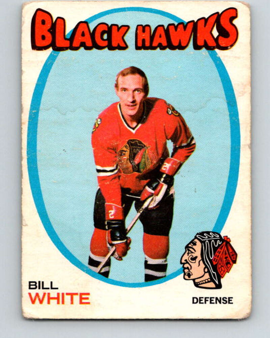 1971-72 O-Pee-Chee #11 Bill White  Chicago Blackhawks  V9009
