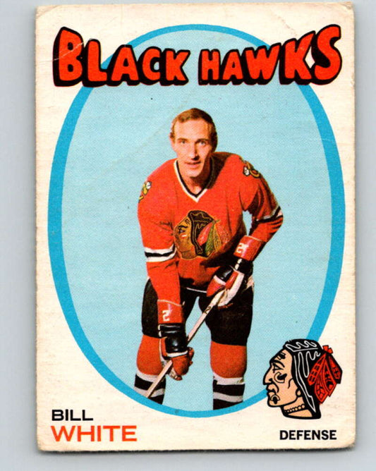 1971-72 O-Pee-Chee #11 Bill White  Chicago Blackhawks  V9010