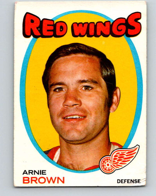 1971-72 O-Pee-Chee #14 Arnie Brown  Detroit Red Wings  V9016