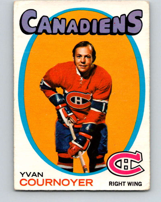 1971-72 O-Pee-Chee #15 Yvan Cournoyer  Montreal Canadiens  V9020