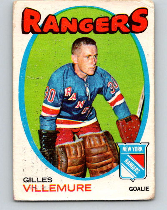 1971-72 O-Pee-Chee #18 Gilles Villemure  New York Rangers  V9026