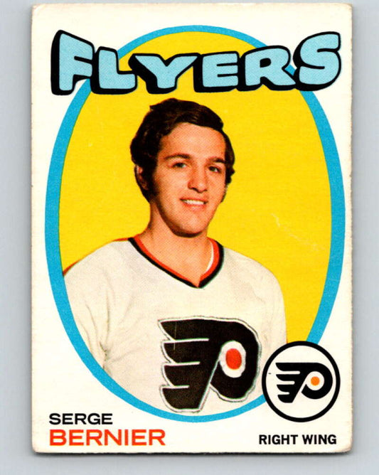 1971-72 O-Pee-Chee #19 Serge Bernier  RC Rookie Philadelphia Flyers  V9027