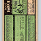 1971-72 O-Pee-Chee #22 Doug Barrie  RC Rookie Buffalo Sabres  V9040
