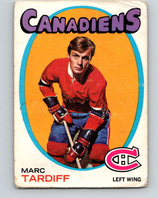 1971-72 O-Pee-Chee #29 Marc Tardif  Montreal Canadiens  V9057