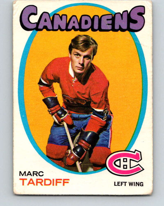 1971-72 O-Pee-Chee #29 Marc Tardif  Montreal Canadiens  V9058