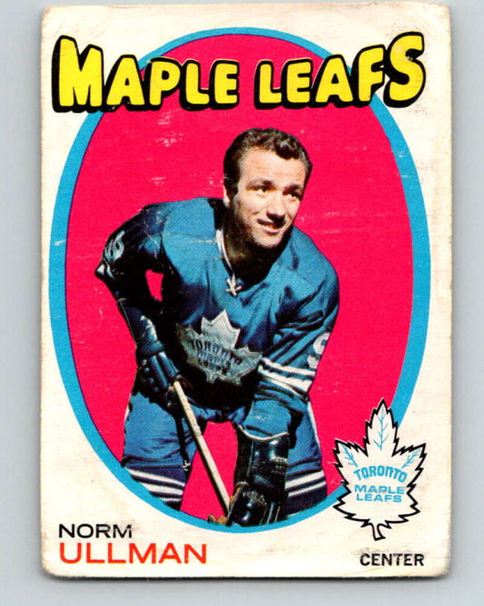 1971-72 O-Pee-Chee #30 Norm Ullman  Toronto Maple Leafs  V9061
