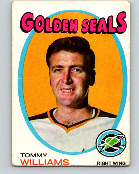 1971-72 O-Pee-Chee #31 Tom Williams  California Golden Seals  V9064