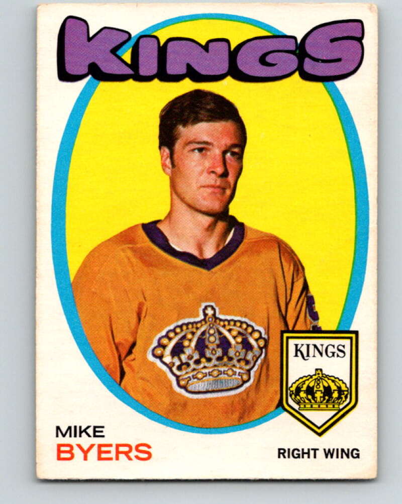 1971-72 O-Pee-Chee #34 Mike Byers  Los Angeles Kings  V9069