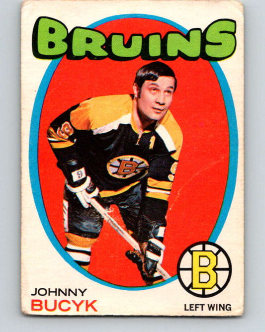 1971-72 O-Pee-Chee #35 Johnny Bucyk  Boston Bruins  V9070