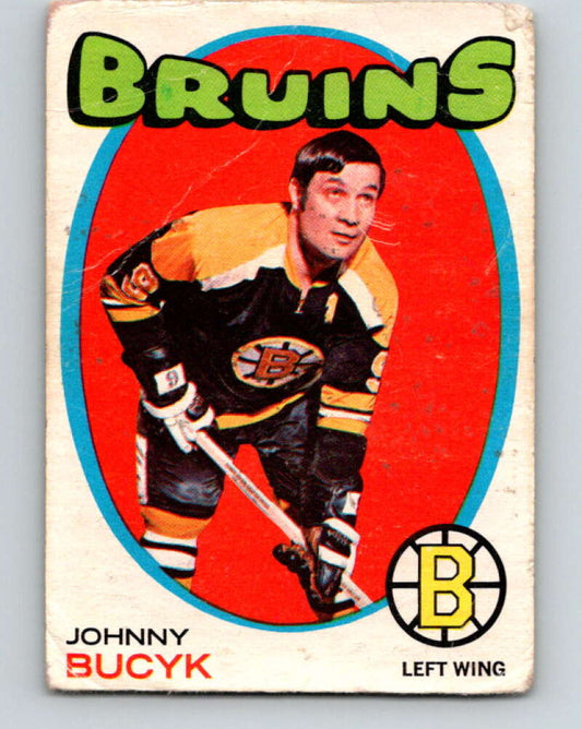 1971-72 O-Pee-Chee #35 Johnny Bucyk  Boston Bruins  V9072