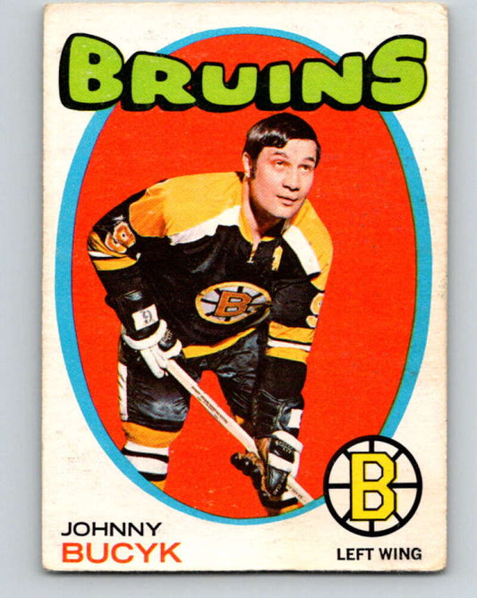 1971-72 O-Pee-Chee #35 Johnny Bucyk  Boston Bruins  V9073