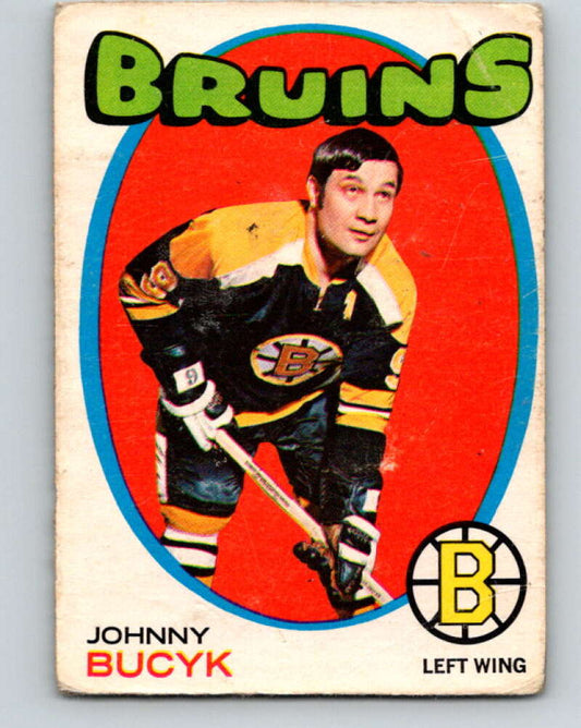 1971-72 O-Pee-Chee #35 Johnny Bucyk  Boston Bruins  V9074