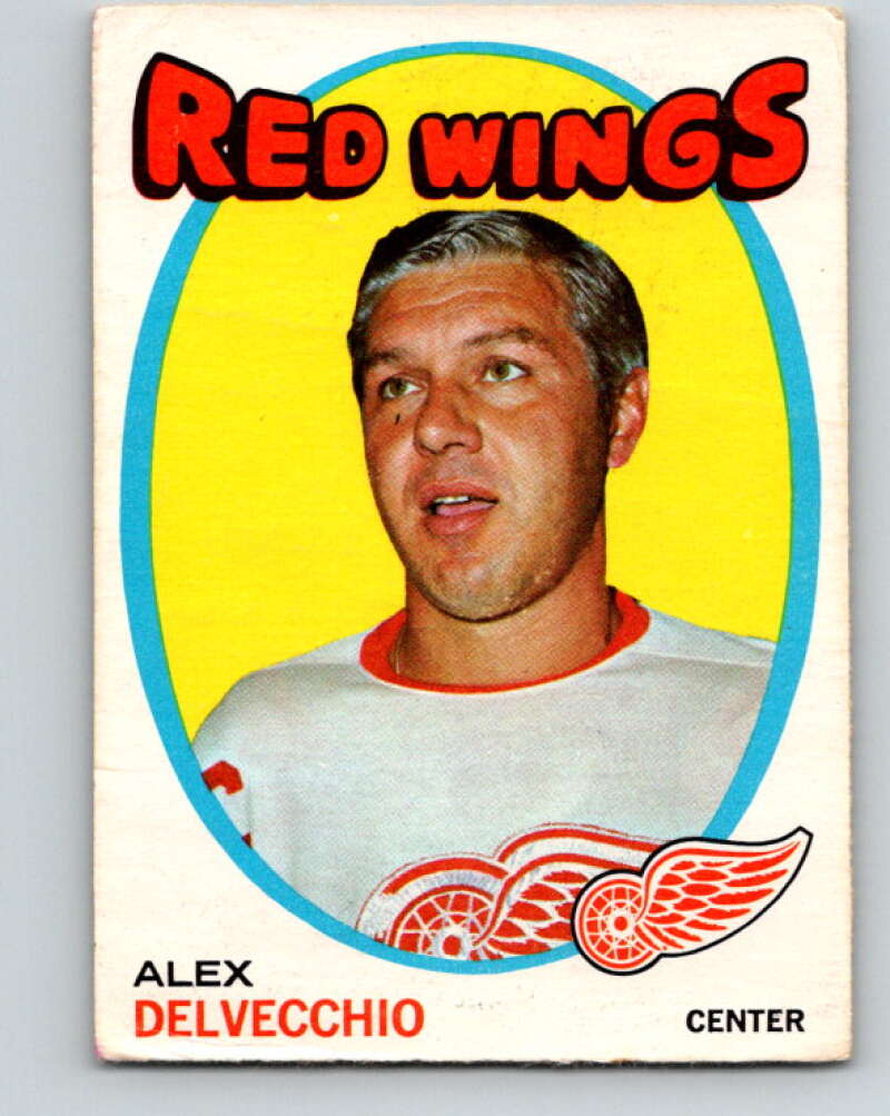 1971-72 O-Pee-Chee #37 Alex Delvecchio  Detroit Red Wings  V9077