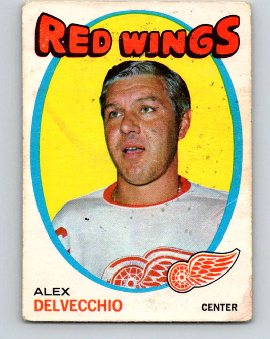1971-72 O-Pee-Chee #37 Alex Delvecchio  Detroit Red Wings  V9078