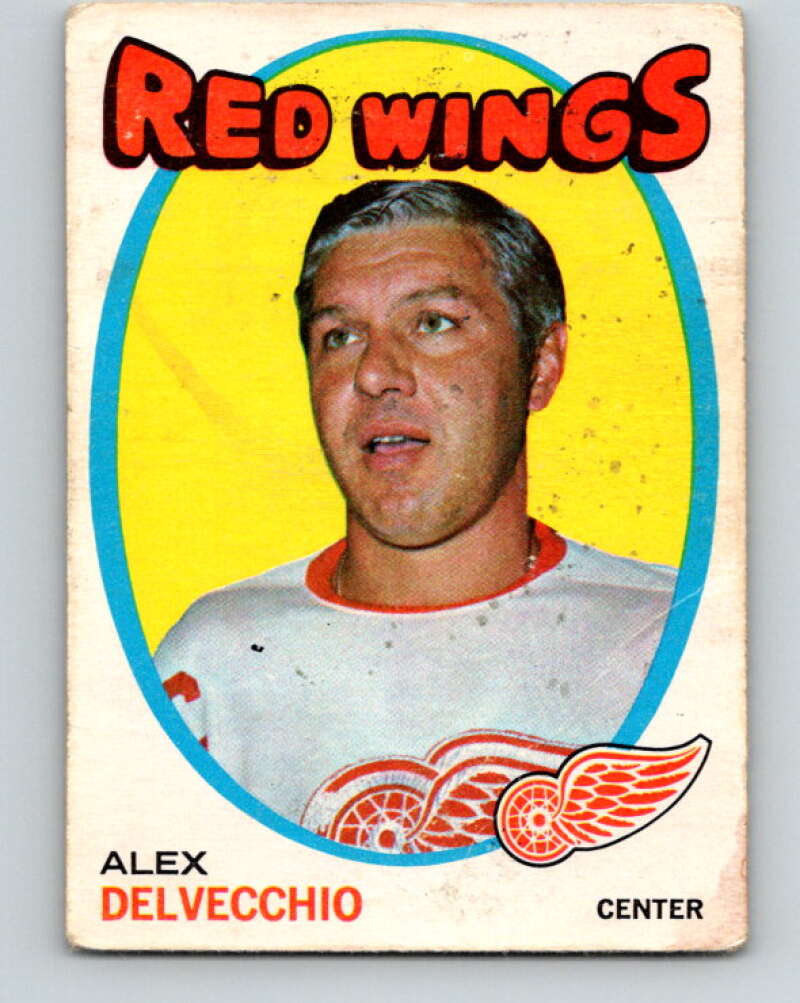 1971-72 O-Pee-Chee #37 Alex Delvecchio  Detroit Red Wings  V9078