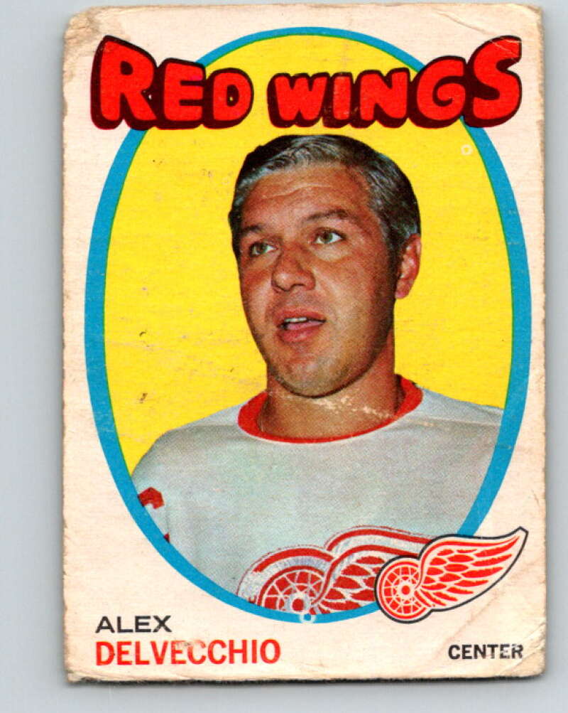 1971-72 O-Pee-Chee #37 Alex Delvecchio  Detroit Red Wings  V9079