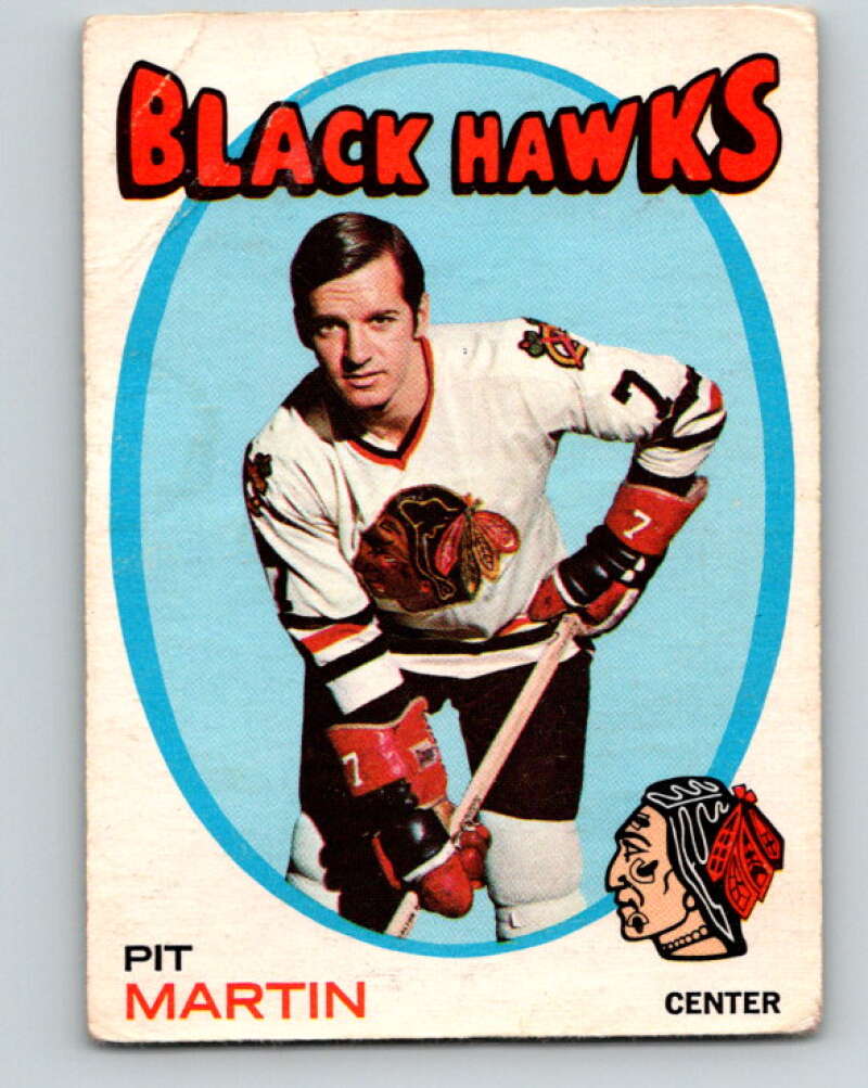 1971-72 O-Pee-Chee #39 Pit Martin  Chicago Blackhawks  V9083