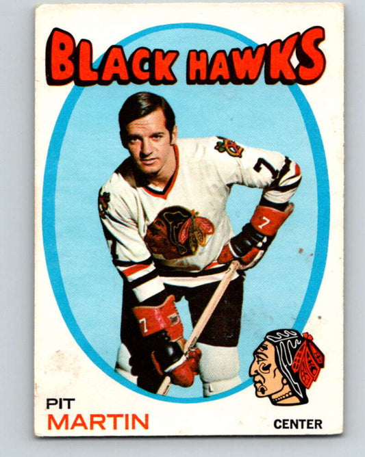 1971-72 O-Pee-Chee #39 Pit Martin  Chicago Blackhawks  V9084
