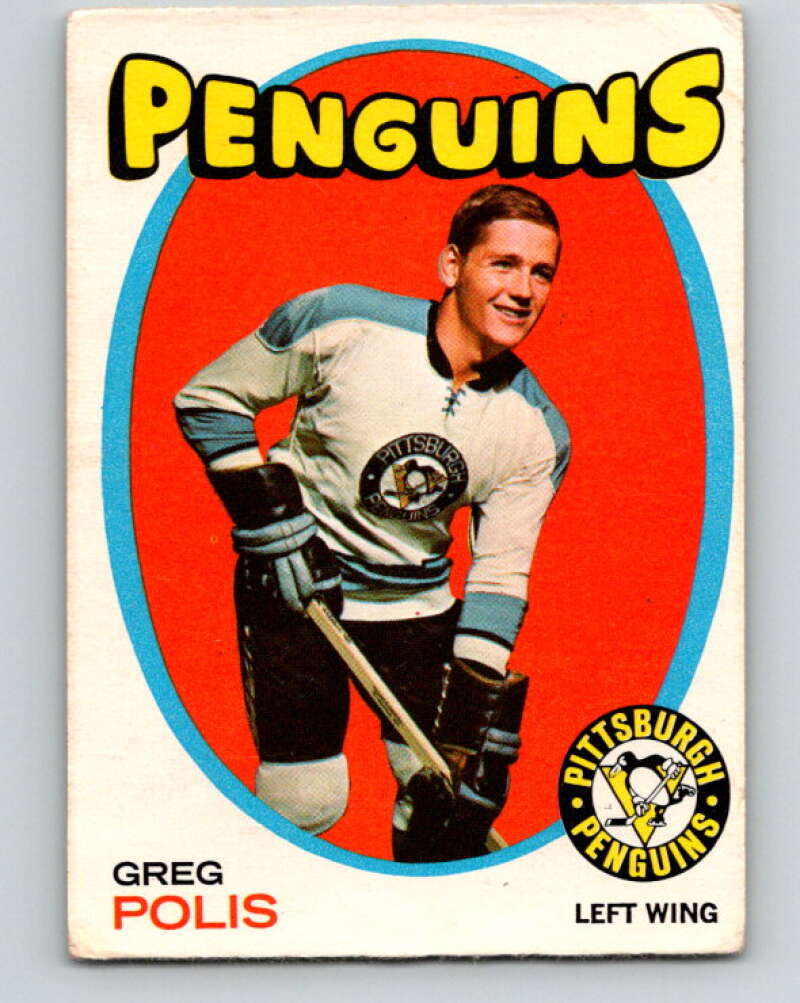 1971-72 O-Pee-Chee #41 Greg Polis  RC Rookie Pittsburgh Penguins  V9091