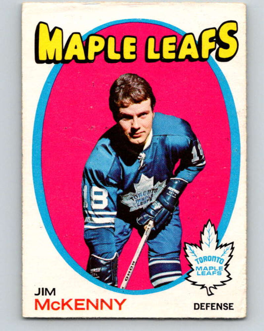 1971-72 O-Pee-Chee #43 Jim McKenny  RC Rookie Toronto Maple Leafs  V9094