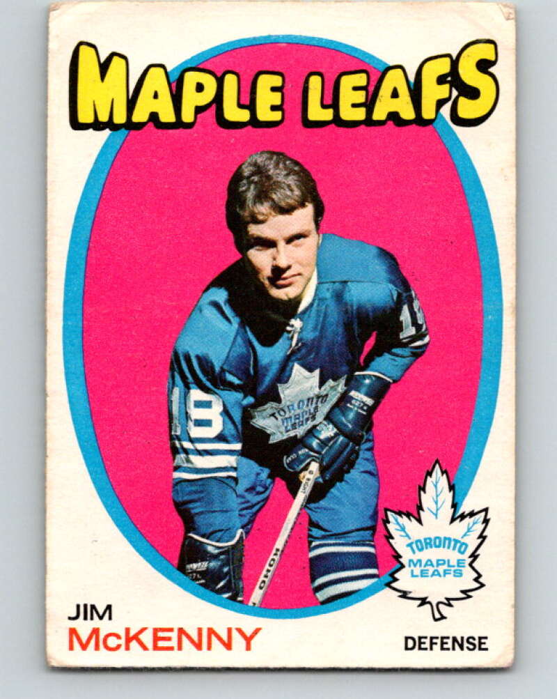 1971-72 O-Pee-Chee #43 Jim McKenny  RC Rookie Toronto Maple Leafs  V9096