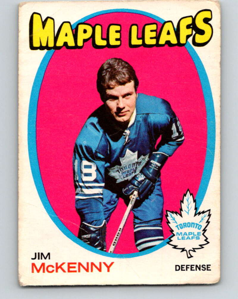 1971-72 O-Pee-Chee #43 Jim McKenny  RC Rookie Toronto Maple Leafs  V9097