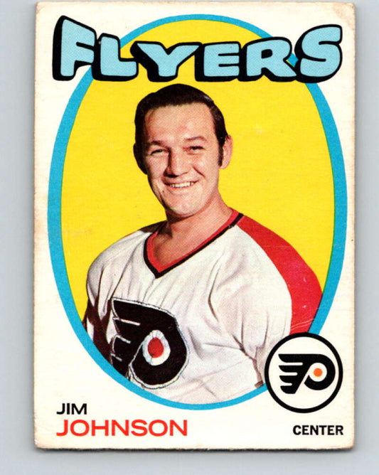 1971-72 O-Pee-Chee #48 Jim Johnson  Philadelphia Flyers  V9110