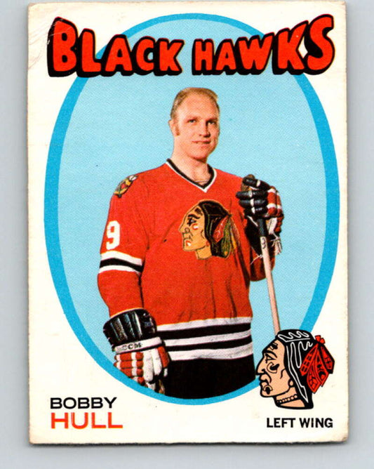 1971-72 O-Pee-Chee #50 Bobby Hull  Chicago Blackhawks  V9115