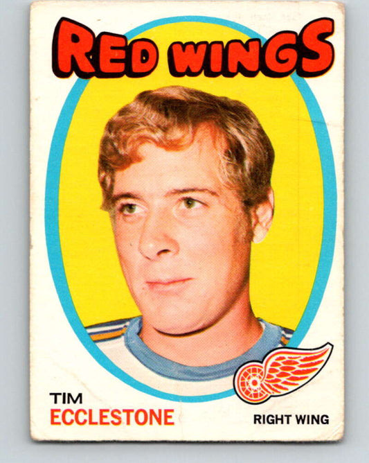 1971-72 O-Pee-Chee #52 Tim Ecclestone  Detroit Red Wings  V9119