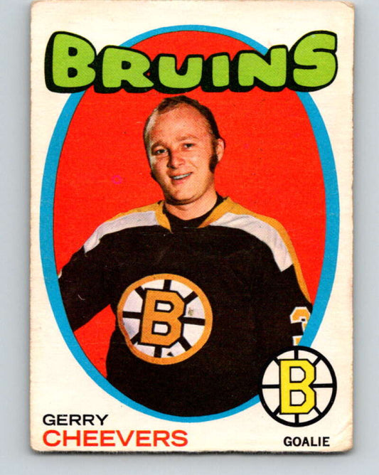 1971-72 O-Pee-Chee #54 Gerry Cheevers  Boston Bruins  V9125