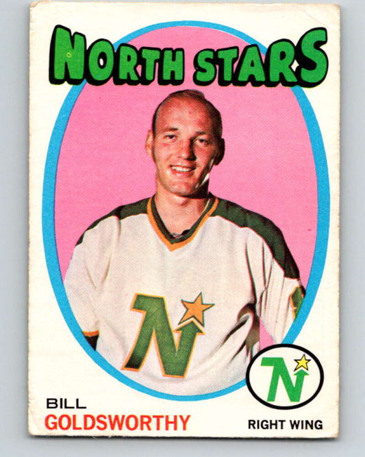 1971-72 O-Pee-Chee #55 Bill Goldsworthy  Minnesota North Stars  V9126