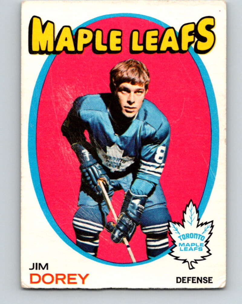 1971-72 O-Pee-Chee #57 Jim Dorey  Toronto Maple Leafs  V9131