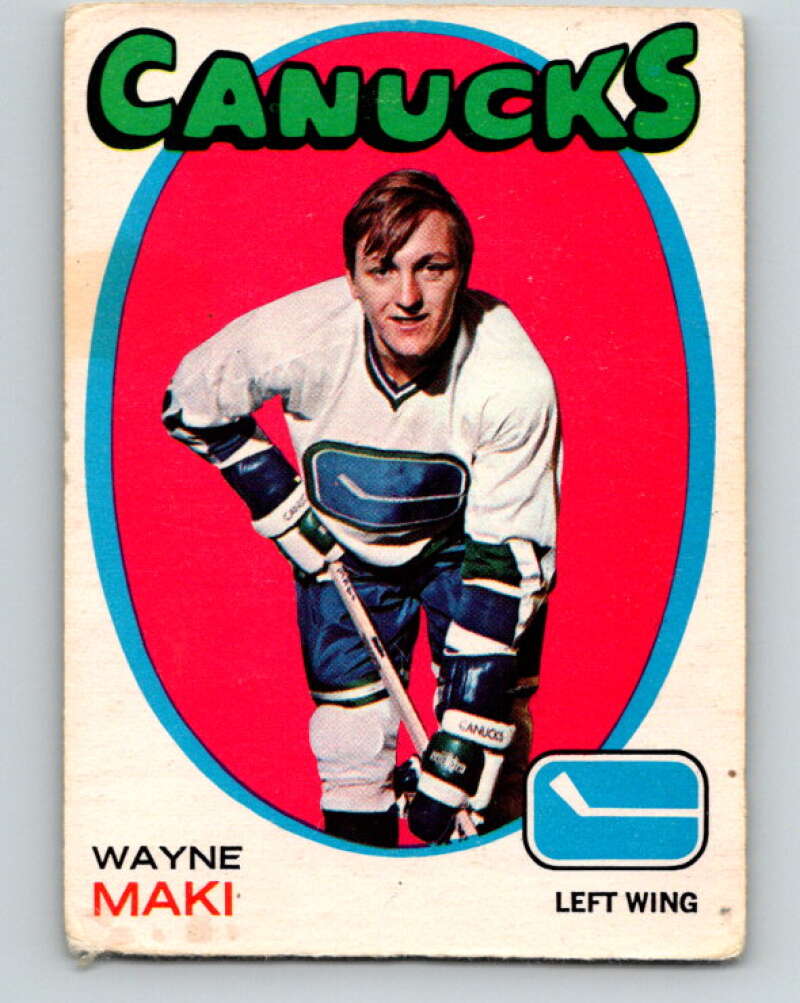 1971-72 O-Pee-Chee #58 Wayne Maki  Vancouver Canucks  V9132