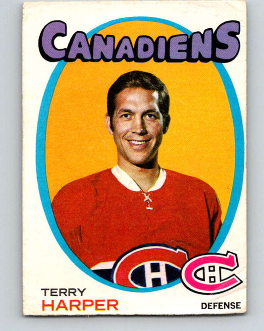 1971-72 O-Pee-Chee #59 Terry Harper  Montreal Canadiens  V9136