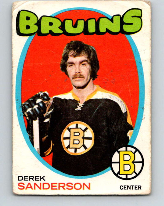 1971-72 O-Pee-Chee #65 Derek Sanderson  Boston Bruins  V9149