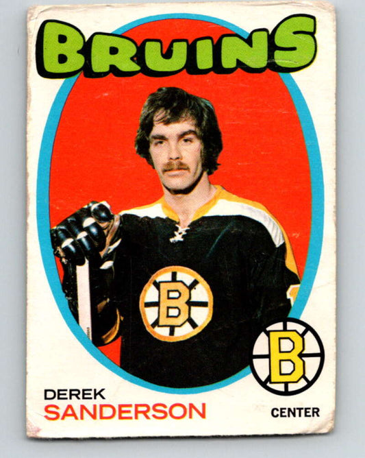 1971-72 O-Pee-Chee #65 Derek Sanderson  Boston Bruins  V9151