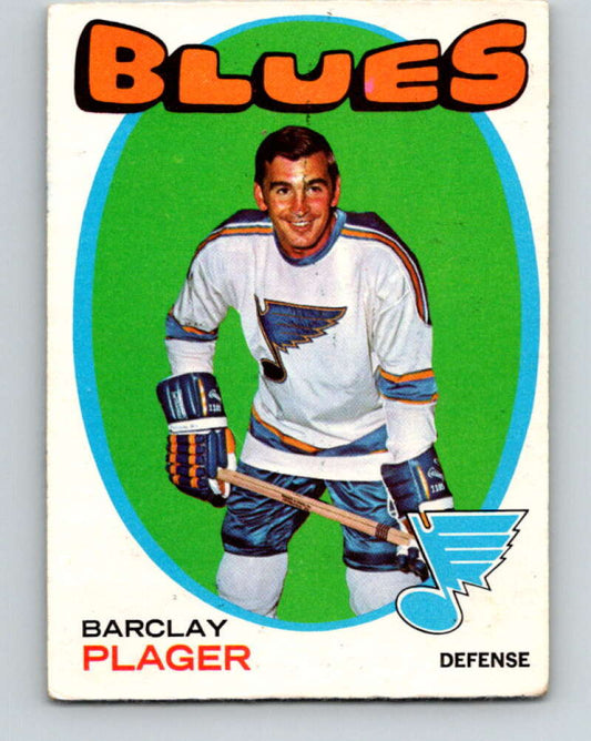 1971-72 O-Pee-Chee #66 Barclay Plager  St. Louis Blues  V9155