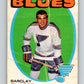 1971-72 O-Pee-Chee #66 Barclay Plager  St. Louis Blues  V9156
