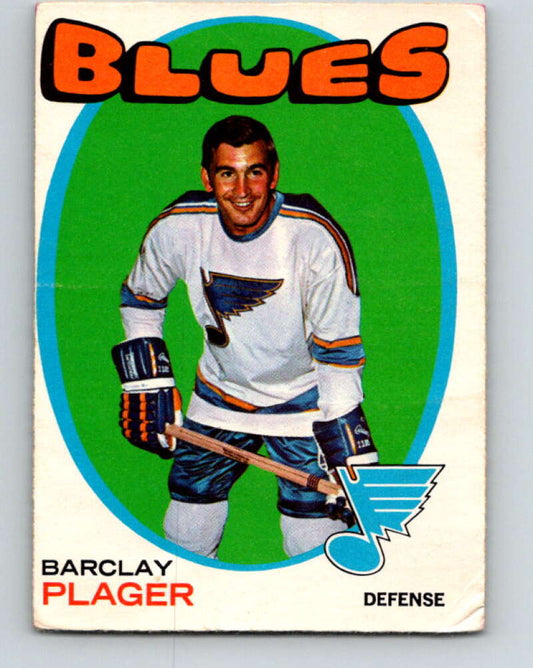 1971-72 O-Pee-Chee #66 Barclay Plager  St. Louis Blues  V9157