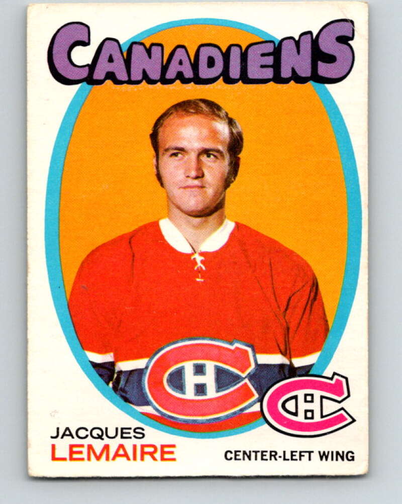 1971-72 O-Pee-Chee #71 Jacques Lemaire  Montreal Canadiens  V9170