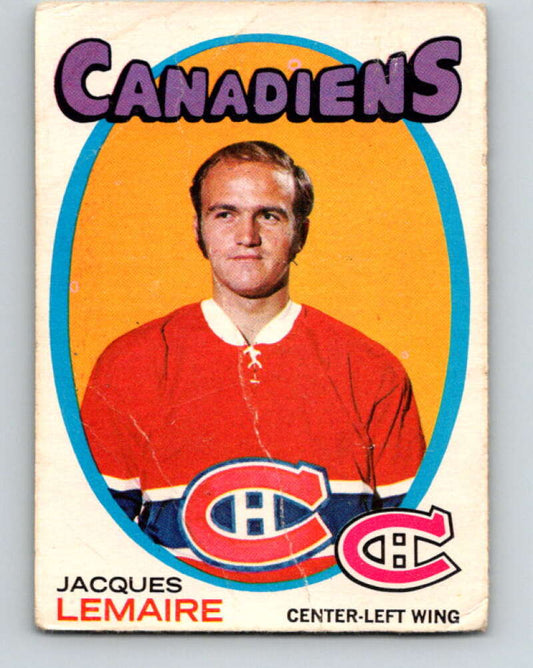 1971-72 O-Pee-Chee #71 Jacques Lemaire  Montreal Canadiens  V9173